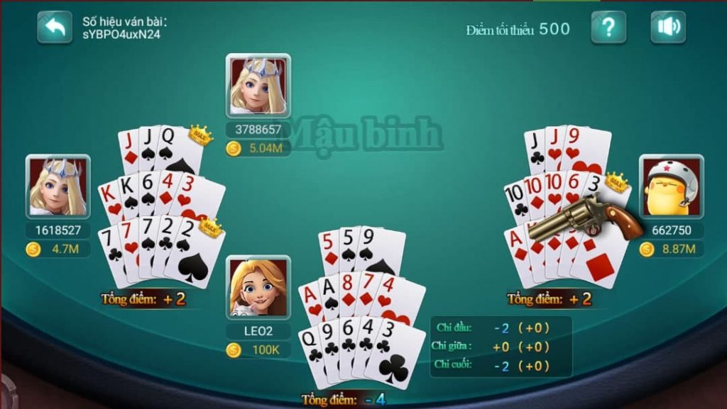Mậu Binh CF68 bàn chơi mậu binh cf68