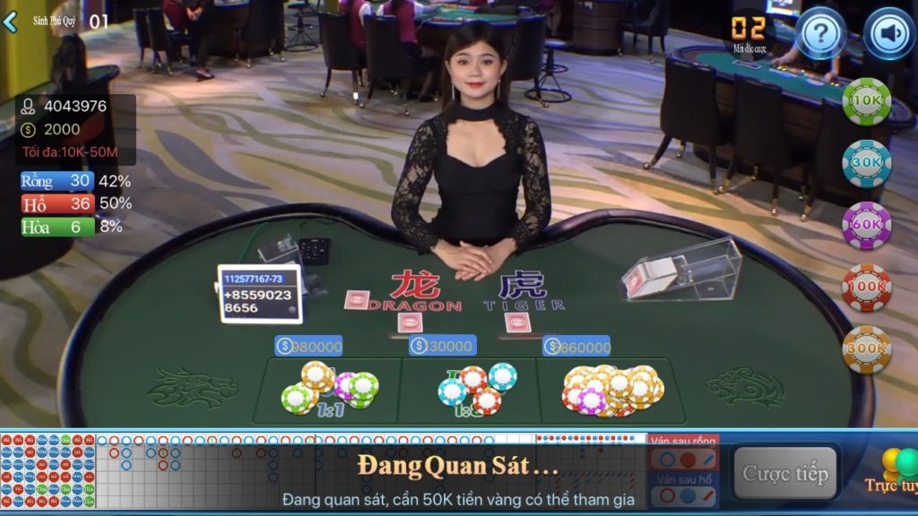 Rồng Hổ trực tuyến CF68 Giao diên chơi game Rồng Hổ trực tuyến cf68