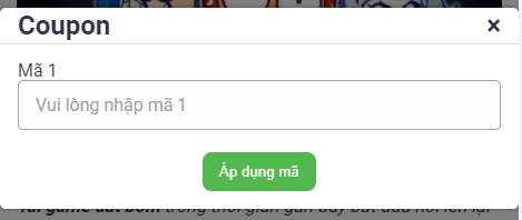 CHƯƠNG TRÌNH ĐÀO CODE HÀNG NGÀY TẠI CF68 & QUY ĐỊNH NHẬN CODE Ô nhập code 1