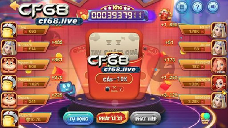 Chơi game bom bom CF68 - game slot hấp dẫn, giao diện đẹp Cách chơi game bom bom CF68 chi tiết- luật chơi, chế độ chơi