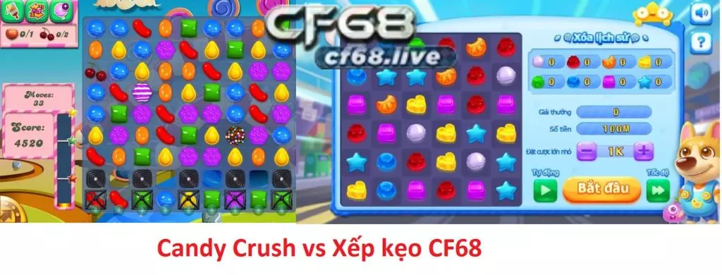 Thay vì tốn thời gian chơi Candy Crush chỉ để vui, hãy chơi Xếp kẹo cf68 kiếm tiền khủng 1IudLWNHOF