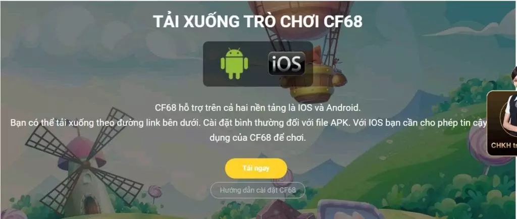 cf68live sân chơi mới đẳng cấp cho người Việt cf68live yêu cầu tải app về để sử dụng