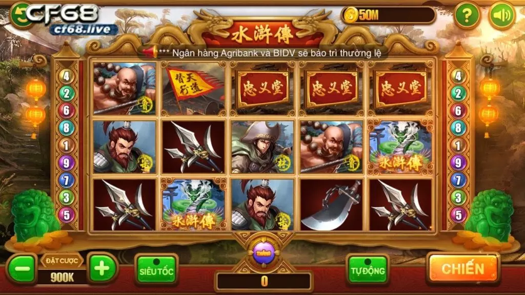 Cf68.io chơi thủy hử -thuật ngữ cho người mới bắt đầu Giao diện chính Thủy Hử cf68.io
