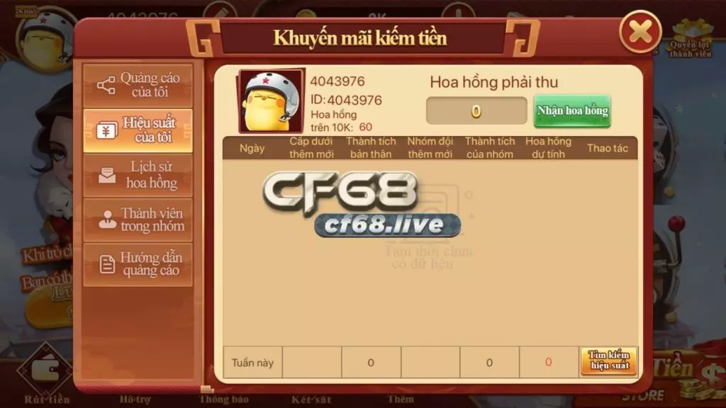 CF68club có đại lý không? Cập nhật thông tin cf68club hàng ngày trên app