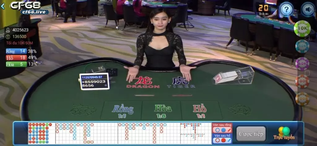 Mẹo Đấu rồng hổ trực tuyến cf68 club Giao diện game đấu rồng hổ trực tuyến cf68 club