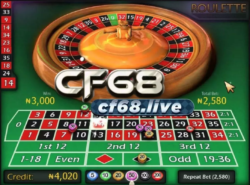 Cách chơi Roulette game CF68 chi tiết từ A đến Z cho người mới nS91KpuKMY
