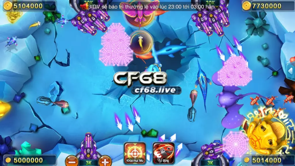 Bắn cá 4 người chơi cf68.io cùng chơi cùng lĩnh thưởng cực lớn Giao diện game bắn cá 4 người chơi cf68
