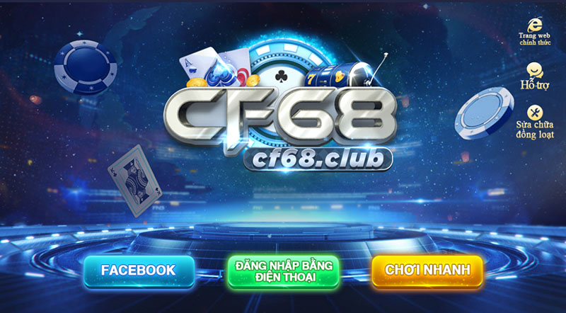 CF68 game sở hữu kho game khủng, đa dạng và chất lượng Chọn Chơi nhanh để đăng ký trải nghiệm nhanh nhất