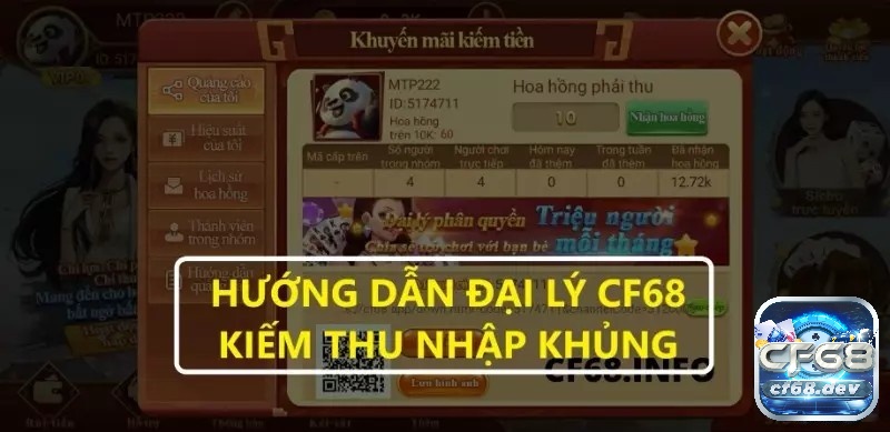 Cách trở thành đại lí cf68 nhanh chóng và hiệu quả