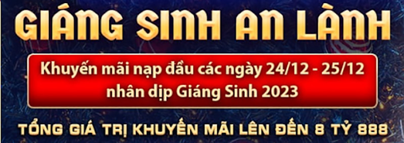 Giáng sinh an lành Chương trình khuyến mãi mùa giáng sinh diễn ra từ ngày 24/12 đến 25/12