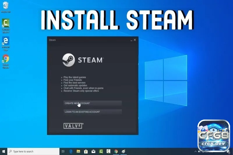 Nếu chưa có Steam trên máy thì anh em cần tải và cài đặt Steam từ trang chủ chính thức