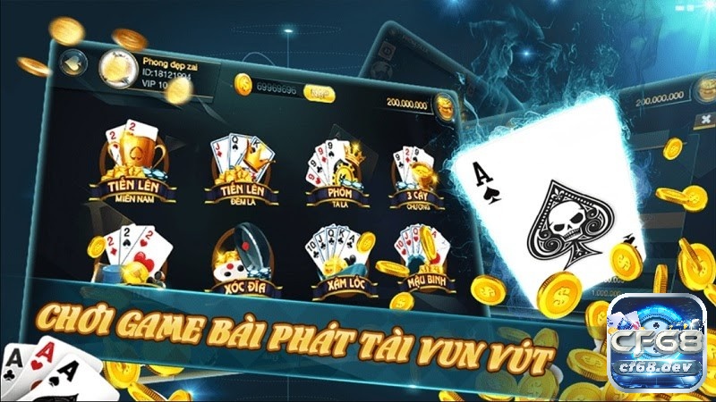 Game online danh bai doi thuong là hình thức chơi đánh bài trực tuyến trên internet hay tại các trang nhà cái
