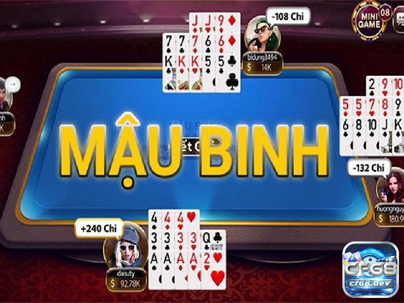 Trò chơi đánh bài đấu trí này còn có tên gọi khác mậu binh hoặc thập tam tức