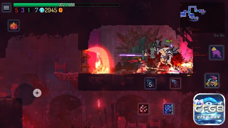 Chinh phục game offline hay cho iOS Dead cells