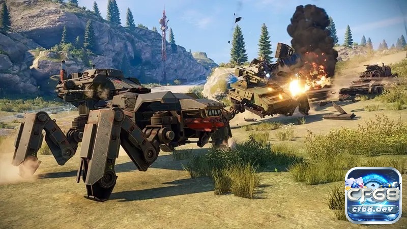 Đồ họa chân thực và âm thanh sống động giúp Crossout Mobile tái hiện hoàn hảo không khí chiến trường.