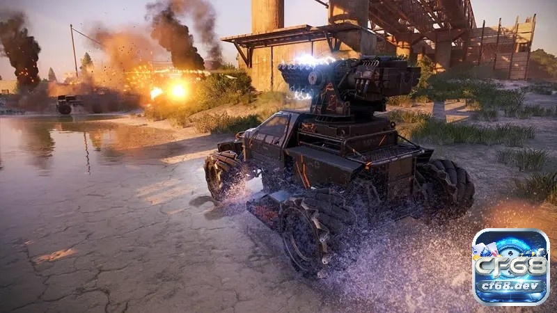 Xây dựng xe hợp lý là yếu tố then chốt để giành lợi thế trong Crossout Mobile.